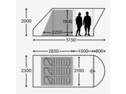 Dometic Opblaasbare Familie Tent Ftc Boracay 301 -Buiten Kamperen Promotie 10 2 dometic opblaasbare familie tent ftc boracay 301 9120001468
