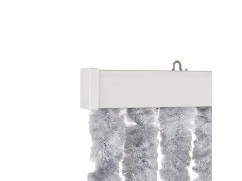 Travellife Chenille Grijs/wit/blauw 56x185cm 6 Travellife Chenille Grijs/wit/blauw 56x185cm - Afbeelding 4