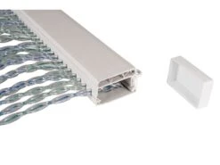 Vliegengordijn PVC Transparant-grijs-blauw -Buiten Kamperen Promotie 20 2 vliegendordijn pvc transparant grijs blauw 5309680