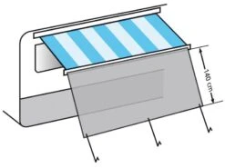 Eurotrail Sunblocker 400 X 140 Cm -Buiten Kamperen Promotie 25 3 eurotrail sunblocker 400 x 140 cm etct0025