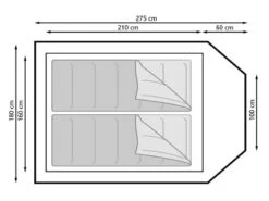 Eurotrail Koepeltent Utah 2 Katoen-polyester -Buiten Kamperen Promotie 29 2 eurotrail koepeltent utah 2 btc ette0504