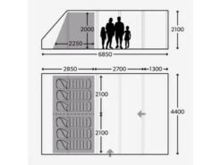 Dometic Opblaasbare Familie Tent Ftt Rarotonga 601 Tc -Buiten Kamperen Promotie 3 2 dometic opblaasbare familie tent ftt rarotonga 601 tc 9120001461