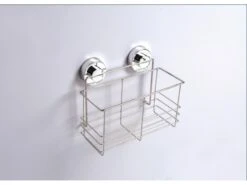 Kampa Chroome Zuignap Opbergmandje -Buiten Kamperen Promotie 39 2 kampa chroome zuignap opbergmandje