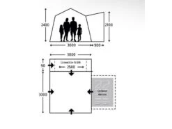 Kampa Opblaasbare Camper-bus Tent Cross Air Tc -Buiten Kamperen Promotie 41 3 kampa opblaasbare camper bus tent cross air tc afmeting 9120001999