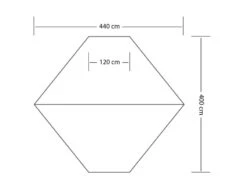 Eurotrail Tarp 5 Wing Katoen-polyester -Buiten Kamperen Promotie 46 2 eurotrail tarp 5 wing katoen polyester ette0640 2704