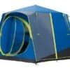 Coleman Familie Tent Octagon Blue-lime -Buiten Kamperen Promotie 64 0 coleman familie tent octagon blue lime 2000035750