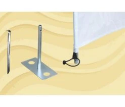 Bo-Camp Windschermharing 30 Cm 4 Stuks 9 Bo-Camp Windschermharing 30 Cm 4 Stuks -Buiten Kamperen Promotie bo camp windscherm haring met plaat 4 stuks 4163900 2