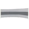 Bo-Camp LeevZ Windscherm Willow 3 Vaks - 5x1,4 Meter -Buiten Kamperen Promotie bo camp windscherm polyester populair stabiel 4367651