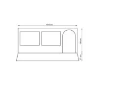 Eurotrail Canopy Room Bergen 440 -Buiten Kamperen Promotie eurotrail bergen canopy room caravanstore 440 etct0163 3
