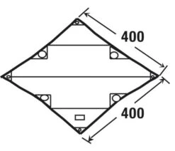 High Peak Tarp 2 -Buiten Kamperen Promotie high peak tarp 2 afmeting 10033 2